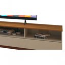 Ver imagem 2 de Rack para Tv Wall 2.2 Off White com Nature - Moveisaqui