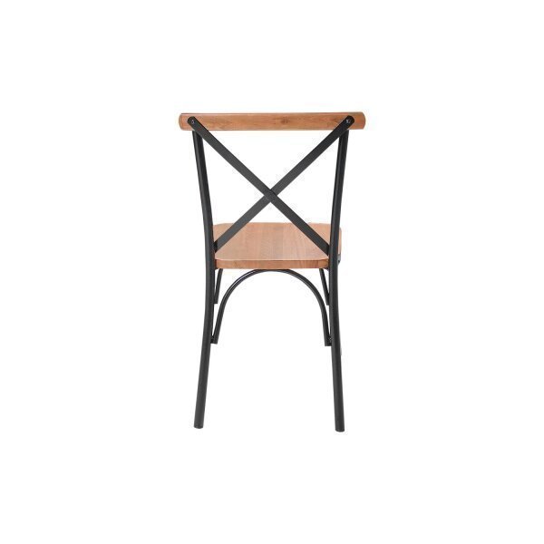 Kit 2 Cadeiras Industrial Aço Madeira Maciça Laís Art&Luxo Móveis - 2