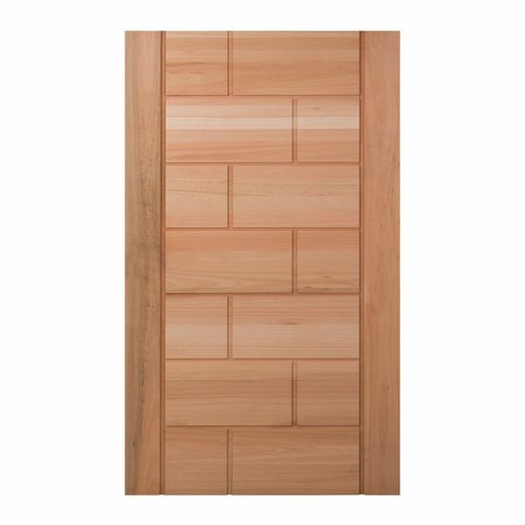 Folha de Porta Maciça em Eucalipto Acabamento Natural 210x120cm PM94 Talismã Cruzeiro Portas