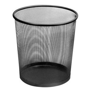 Lixeira Telada de Metal 10/12,5 Litros Preta