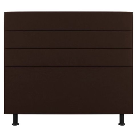 Cabeceira Cama Box Casal King Size Malik 195cm Suede Marrom - Abmaza