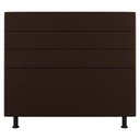 Ver imagem 1 de Cabeceira Cama Box Casal King Size Malik 195cm Suede Marrom - Abmaza