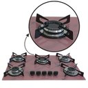 Ver imagem 4 de Fogão Cooktop a Gás Chapa 5 Bocas Ultra Chama 127/220v Marmo Marmorizado Rosa