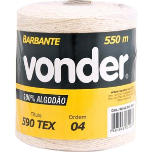 Barbante algodao 4x8 270 metros - Vonder