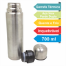 Garrafa Térmica Aço Inox Inquebrável Garrafinha 700ml Água Quente e Frio Copo Café - 2