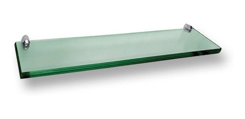 Prateleira Reta C/ Suporte Fenda 40x10 Cm - 8mm - Verde