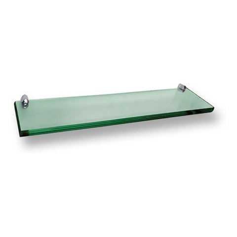 Prateleira Reta C/ Suporte Fenda 40x10 Cm - 8mm - Verde