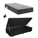 Ver imagem 1 de Cama Box Baú Solteiro + Colchão Ortobom Iso 1.0.0 Ortopillow D33 68x88x188
