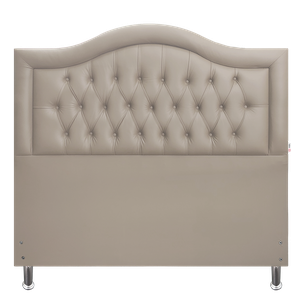 Cabeceira Casal 140 Cama Box Sophia Provençal Bege Corano com Pés Plus Rbl