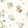 Papel de Parede Animais Safari Infantil Aquarela Branca Decorativo Auto Adesivo Quarto Sala 12m - 9