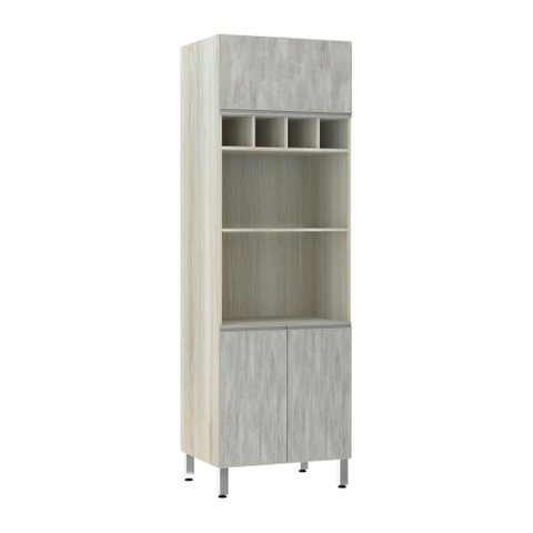 Torre 70cm - Duplo Nicho 3 Portas + 02 Nichos