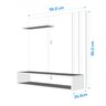 Painel P/ Tv até 32 Polegadas: Preto C/ Nature - 3
