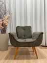 Ver imagem 1 de Poltrona Decorativa 1 Lugar Marrom 500 Rebeca