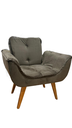 Ver imagem 7 de Poltrona Decorativa 1 Lugar Marrom 500 Rebeca