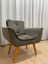 Ver imagem 4 de Poltrona Decorativa 1 Lugar Marrom 500 Rebeca