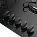 Ver imagem 4 de Cooktop 5 Bocas Preto Mesa de Vidro Atlas Agile Up Mega Chama Bivolt
