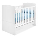 Ver imagem 7 de Berço Americano C/Colchão Rodizio 2Em1 Vira Mini Cama Branco