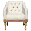 Ver imagem 3 de Kit 02 Poltronas Decorativa Grécia no Linho - Dritex Decor:linho Bege