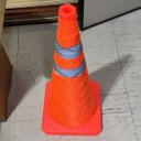 Ver imagem 1 de Cone Retratil Kit 7 Uni Rodovia Transito Flexivel Segurança Estrada Emergencia Dobravel Alerta Obra