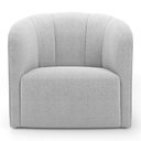 Ver mais imagens de Kit 02 Poltronas Decorativas Abby Bouclê Cinza Claro - Desk Design