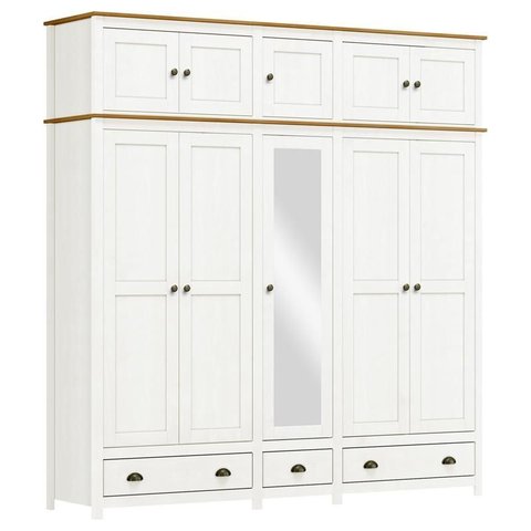 Guarda Roupa 10 Portas 3 Gavetas Branco/freijó Topázio - Fn