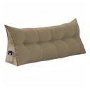Ver imagem 1 de Almofada de Apoio para Cabeceira 90cm Suede Várias Cores - Estopar Suede Cappuccino