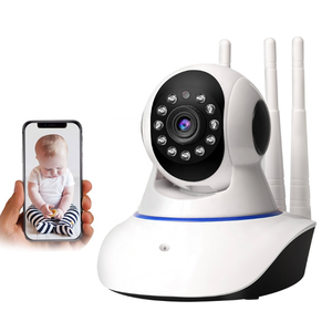 Camera Ip 3 antenas Wifi Interna Segurança Espiã Sensor de Presença 360 graus fácil instalaçã