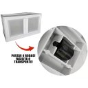Ver imagem 6 de 2 Caixas Organizadoras Empilhável Dobrável 2 Portas 75 L