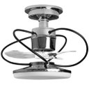 Ver imagem 2 de Ventilador de Teto Treviso Cromado Elegance Led Bivolt