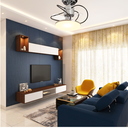 Ver imagem 3 de Ventilador de Teto Treviso Cromado Elegance Led Bivolt