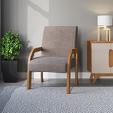 Ver imagem 1 de Poltrona Siggy Mel/linho Kaki - Casa Giulia