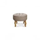 Ver imagem 2 de Puff Elizabeth Capitonê Oval Linho Bege 103