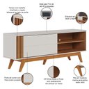 Ver imagem 3 de Rack para Sala de Estar TV 60 pol Quebec C04 Off White Matte Freijó - Lyam Decor
