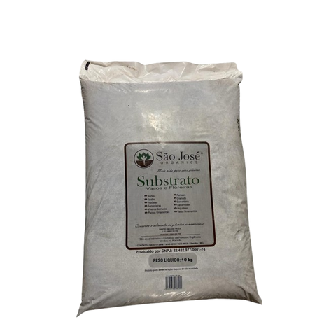 Substrato Vasos e Floreiras 10kg Jardinagem Fertilizante Natural Terra Preta