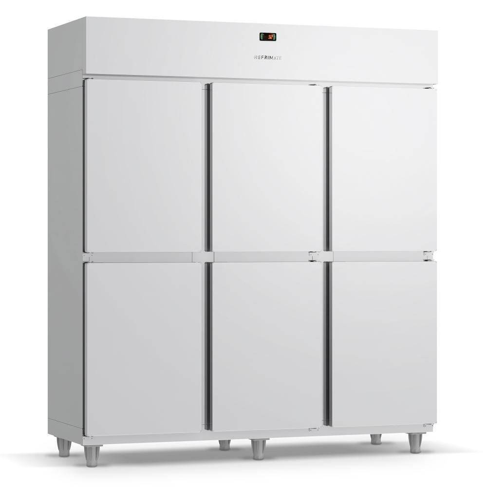 Mini Câmara Refrigerados Refrimate Inox 6 Portas 220v Mcr6p