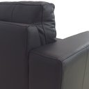 Ver imagem 6 de Sofá de Couro Legítimo 3 Lugares Leder Preto