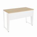 Ver imagem 6 de Mesa Escrivaninha Industrial 120cm Tampo 30mm com 2 Gavetas Pés em Metal F5 Office Cor:Macadâmia