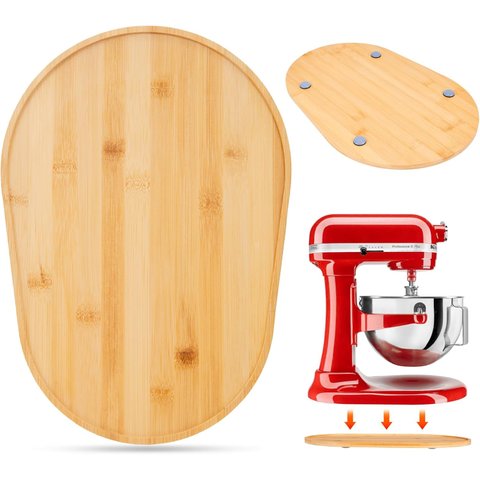 Bakeway Sliding Tray para Mixer Kitchenaid 5-8 Qt em Bambu