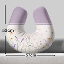 Ver imagem 3 de Almofada de Amamentação Travesseiro Jardim Encantado