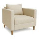 Ver imagem 2 de Poltrona Decorativa Helena Linho Dourado Dal Poz Estofados