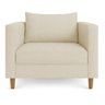 Poltrona Decorativa Helena Linho Dourado Dal Poz Estofados - 3