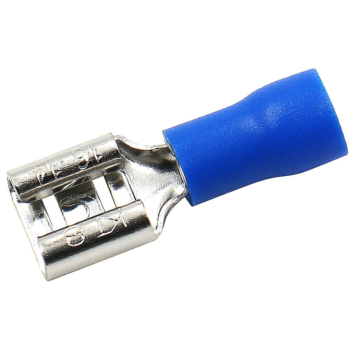500un Terminal Fêmea Faston Pré-isolado 1,5mm a 2,5mm Azul