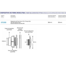 Dispositivo de Aspiração para Piscina de Fibra Bocal de Sucção do Aspirador Brustec - 4
