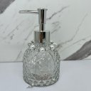 Ver imagem 4 de Porta sabonete líquido de vidro transparente com trabalhado