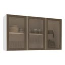 Ver imagem 2 de Armário Aéreo Amara 120x66cm com 3 Portas de Vidro 250302