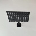 Ver imagem 2 de Ducha Chuveiro Black 25x25 Slim Inox C/ Braço Quadrado Fosco
