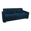 Ver imagem 5 de Sofá Cama Lavínia 3 Lugares Suede Azul Matrix