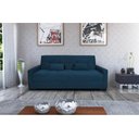 Ver imagem 2 de Sofá Cama Lavínia 3 Lugares Suede Azul Matrix