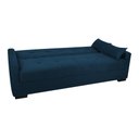 Ver imagem 7 de Sofá Cama Lavínia 3 Lugares Suede Azul Matrix