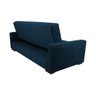 Sofá Cama Lavínia 3 Lugares Suede Azul Matrix - 4